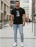Tshirt męski z nadrukiem Stay COOL czarny model 22158975 - FashionStreet Tshirt męski z nadrukiem Stay COOL czarny model 22158975 - FashionStreet