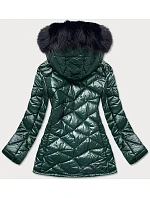 DAMSKA KURTKA PRZEJŚCIOWA PLUS SIZE ZIELONA model 21242859 - FC MINA