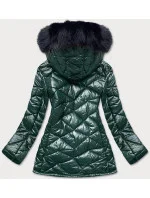 DAMSKA KURTKA PRZEJŚCIOWA PLUS SIZE ZIELONA model 21242859 - FC MINA