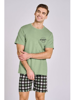 Pánske pyžamo Carter green s nápisom