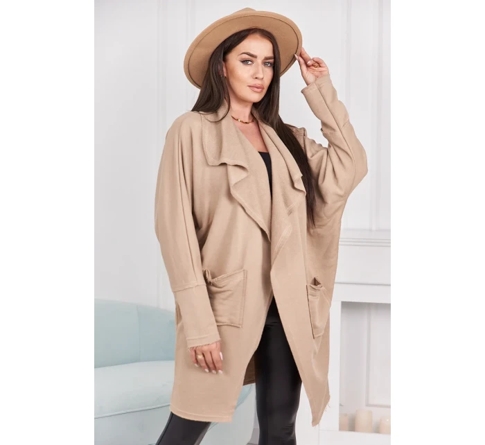 Kapska s vreckami svetlo béžová Kapska s vreckami svetlo béžová