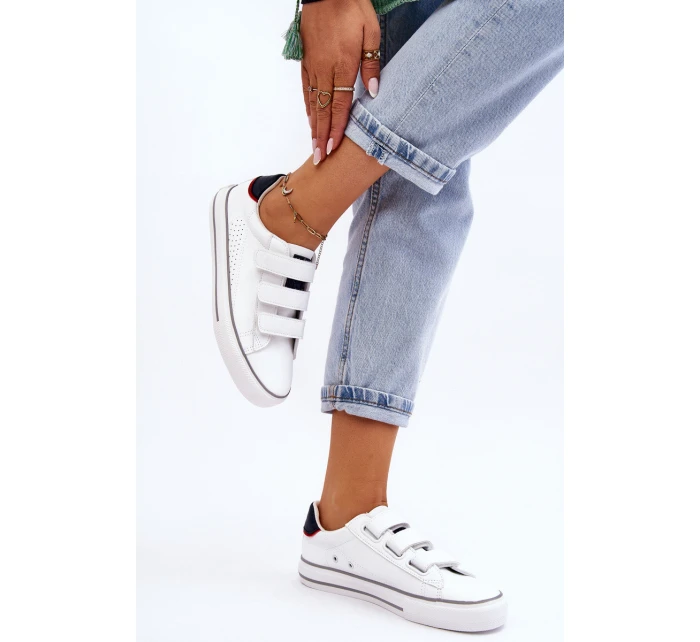 tenisky na suchý zip Big Star Bíle model 21610210 - Big Star Shoes tenisky na suchý zip Big Star Bíle model 21610210 - Big Star Shoes