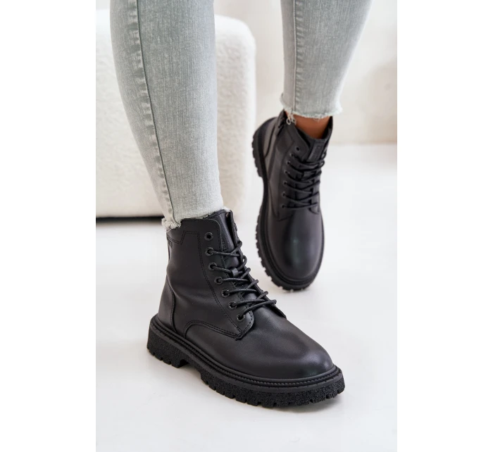 Zateplené botky workery dámské model 21671558 černé - Big Star Shoes