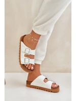 Klasické dámské pantofle Big Star model 21682548 bílé - Big Star Shoes Klasické dámské pantofle Big Star model 21682548 bílé - Big Star Shoes