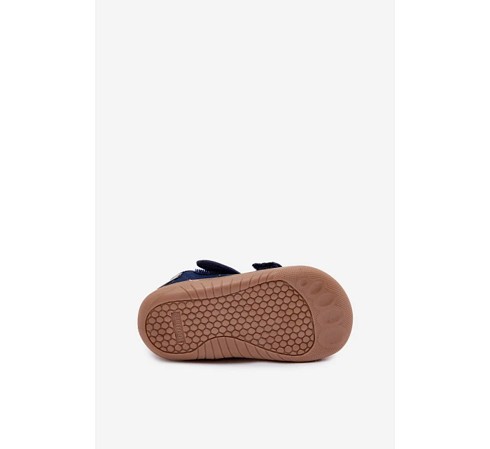 Dětské barefoot pantofle s a tmavě modré model 22101027 - Milami