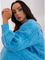 Sweter AT SW model 21793735 niebieski - FPrice Sweter AT SW model 21793735 niebieski - FPrice