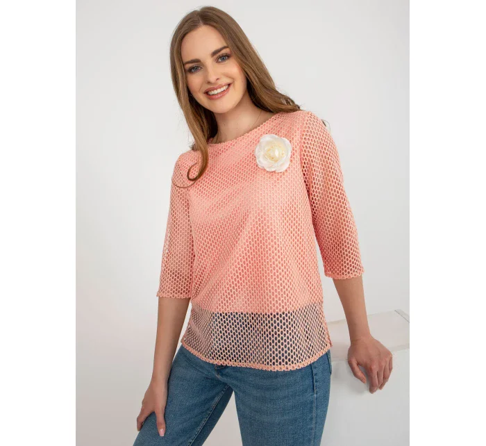 Blúzka LK BZ 506642.94 broskýň