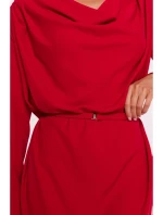 S428 Šaty s výstrihom - červené S428 Šaty s výstrihom - červené