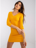 Jasne oranžové pruhované šaty Danielle RUE PARIS