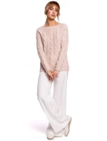 Svetr s výstřihem  šedý  model 21207530 - Moe