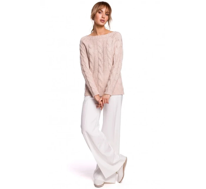 Svetr s výstřihem  šedý  model 21207530 - Moe