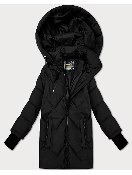 Prechodná prešívaná bunda s odnímateľnou kapucňou Libland black (LD-7749) Prechodná prešívaná bunda s odnímateľnou kapucňou Libland black (LD-7749)