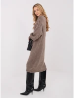 Sukienka IN SK model 21782337 ciemny bezowy - FPrice Sukienka IN SK model 21782337 ciemny bezowy - FPrice