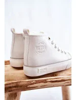 Detské vysoké tenisky so zipsom Big Star KK374227 White