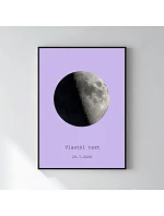 Personalizovaný magický fotobilder v ráme – 50 × 70 – fázy mesiaca Personalizovaný magický fotobilder v ráme – 50 × 70 – fázy mesiaca