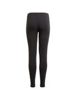 Dievčenské legíny Essentials 3 Stripes GN4046 Black and White - Adidas