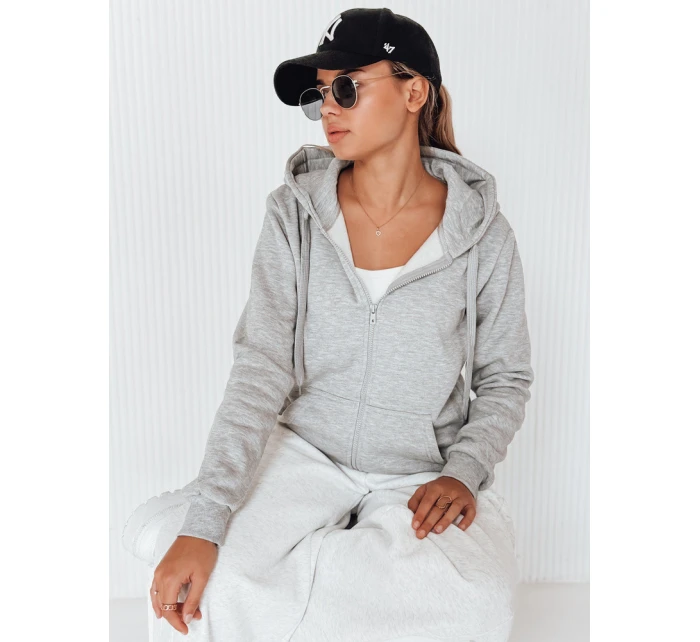Dámská mikina VICTORIA světle šedá model 21962304 - FashionStreet