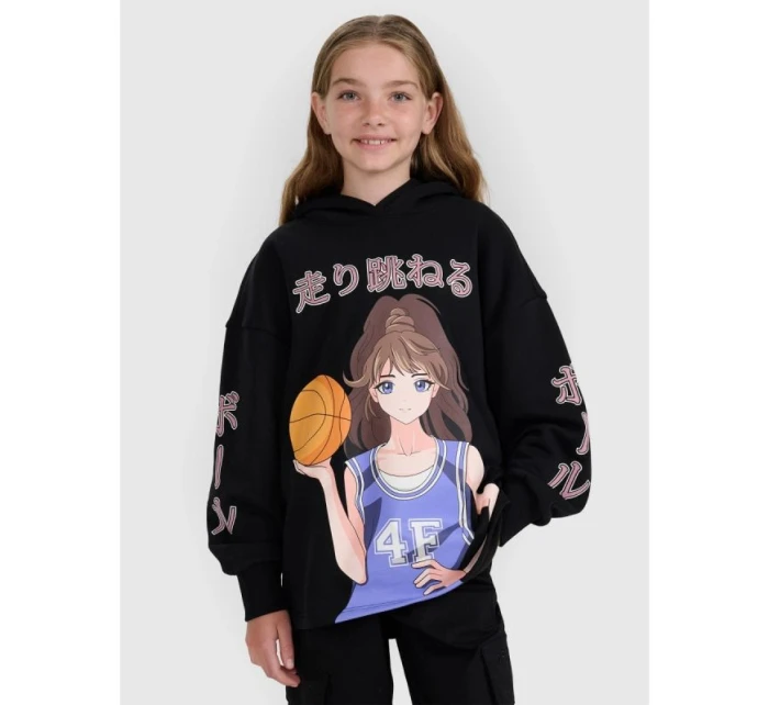 Dívčí mikina s kapucí model 21907197 - 4F