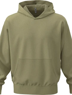 Next Level Apparel N 9307 Ťažká unisex mikina s kapucňou v oversize strihu 08.9307 svetlo olivová