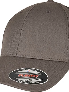 Flexfit 6277AS 6-panelová čiapka s kšiltom „Alpha Shape“ 55.77AS tmavošedá
