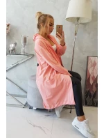 Nadmerná šedá bunda s kapucňou Morel