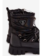 Dětské černé sněhule model 21747728 - Boto Dětské černé sněhule model 21747728 - Boto