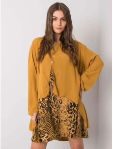 Šaty DHJ SK 21451.50 tmavo žltá