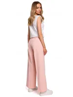 model 15125875 Kalhoty s nařasenými nohavicemi béžové - Moe model 15125875 Kalhoty s nařasenými nohavicemi béžové - Moe