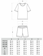 Yoclub Chlapčenské krátke bavlnené pyžamo PIA-0032C-A110 Viacfarebné