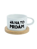 JÁ NA TO MRDÁM - bílý hrníček makronka 200 ml JÁ NA TO MRDÁM - bílý hrníček makronka 200 ml