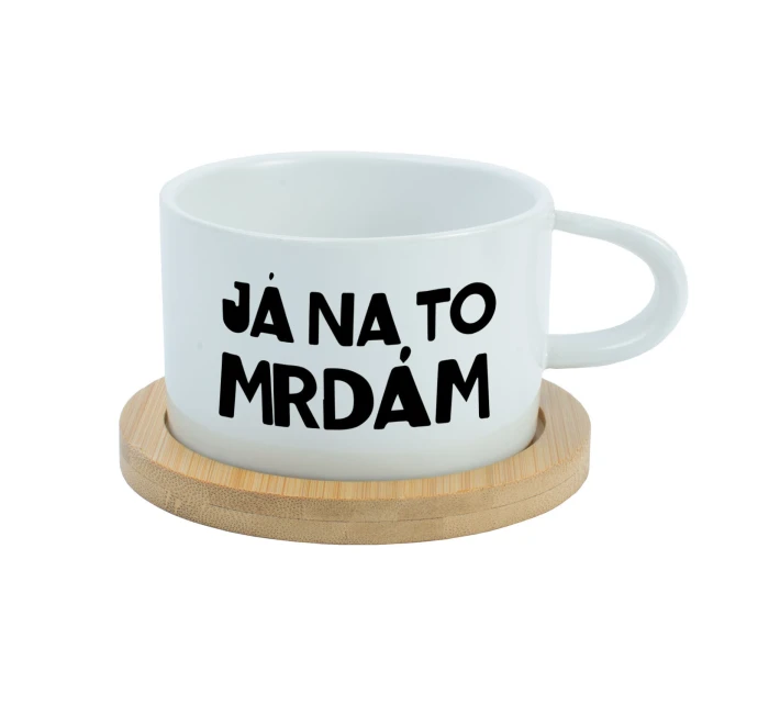 JÁ NA TO MRDÁM - bílý hrníček makronka 200 ml JÁ NA TO MRDÁM - bílý hrníček makronka 200 ml