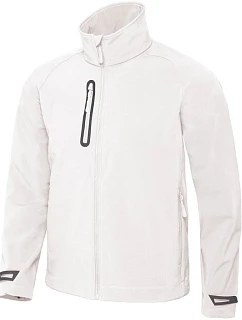 B&C Softshell /men Pánská 3-vrstvá softshellová bunda white model 22485509