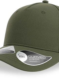 Atlantis Headwear Fiji 5-panelová bejzbalová čiapka 33.0103 olivová