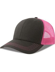 Atlantis Headwear Sonic-S 6-panelová truckerová čiapka 33.0259 tmavošedá/fuchsiová fluo
