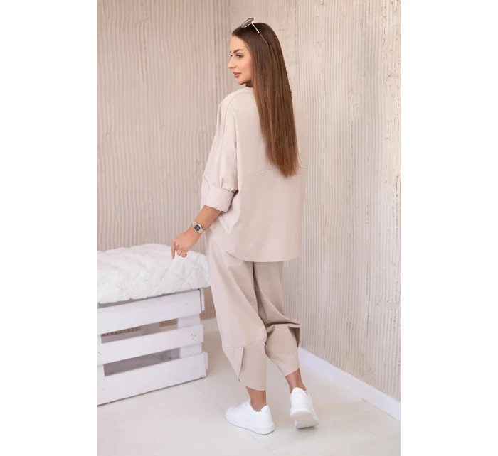 Súprava nových béžových teplákov Punto Súprava nových béžových teplákov Punto