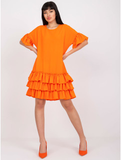 Dámske šaty-CHA-SK-1407-3.58P-oranžové