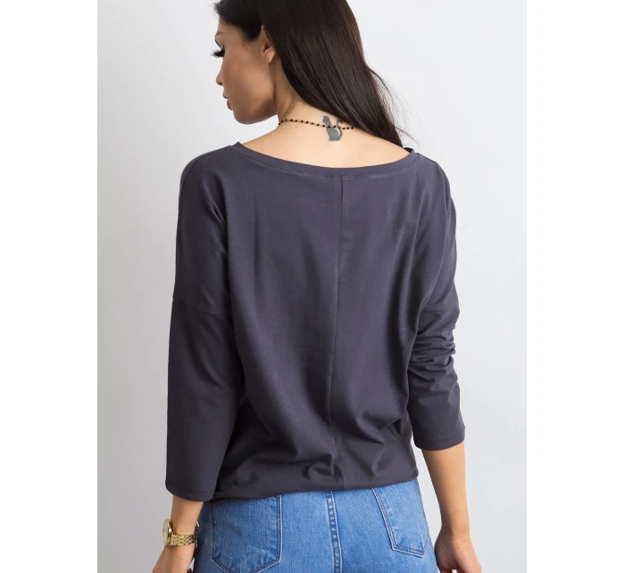 Bluzka RV BZ model 21717593 grafitowy - FPrice Bluzka RV BZ model 21717593 grafitowy - FPrice