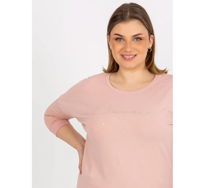 Bluzka RV BZ model 21127137 jasny różowy - FPrice Bluzka RV BZ model 21127137 jasny różowy - FPrice