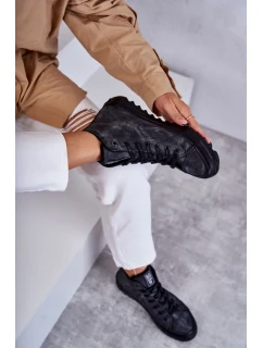 Dámské Tenisky Big Star Vysoké Zateplené Černé GG274069