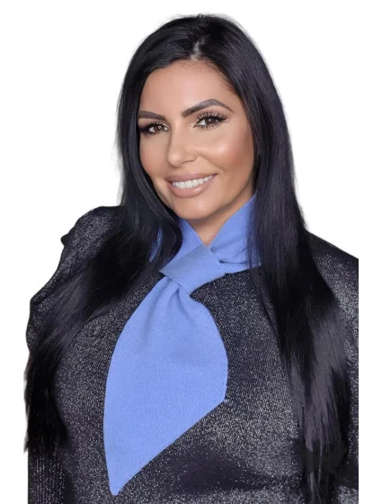 Dámská šála model 19506740 modrá - Kamea Dámská šála model 19506740 modrá - Kamea