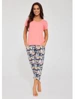 Pyžamo model 21945373 Violetta kr/r 3XL5XL - Cornette Pyžamo model 21945373 Violetta kr/r 3XL5XL - Cornette