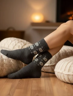 Dámské ponožky model 20507636 Warm Quality 3542 - WiK