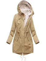 ZIMOWA DAMSKA PARKA Z I KAPTUREM BEŻOWA model 21242072 - Libland