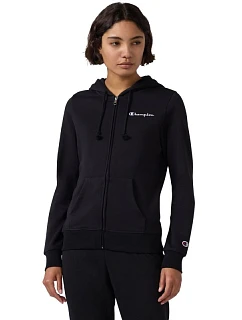 Dámska mikina Champion so zipsom čierna 118406 KK001