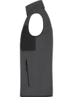 JN Pánská fleecová vesta 02. dark melange/black model 22414765 - Daiber