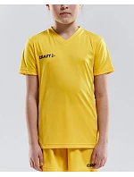 Craft Teamwear Squad Go Jersey Solid Jr Detské športové tričko s výstrihom do V 82.5582 biele Craft Teamwear Squad Go Jersey Solid Jr Detské športové tričko s výstrihom do V 82.5582 biele