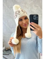 Dámske uši Balbina K381 light ecru