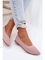 Dámske baleríny Mesh Textile Pink Sarina