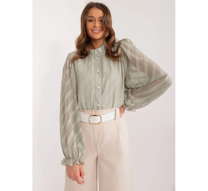 Košeľa LK KS 509588.98 pistácií Košeľa LK KS 509588.98 pistácií