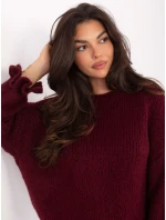 Sweter MI SW model 21370619 bordowy - FPrice